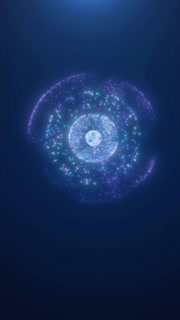 Quantum Computing and Artificial Intelligence Concept Abstract Energy Core