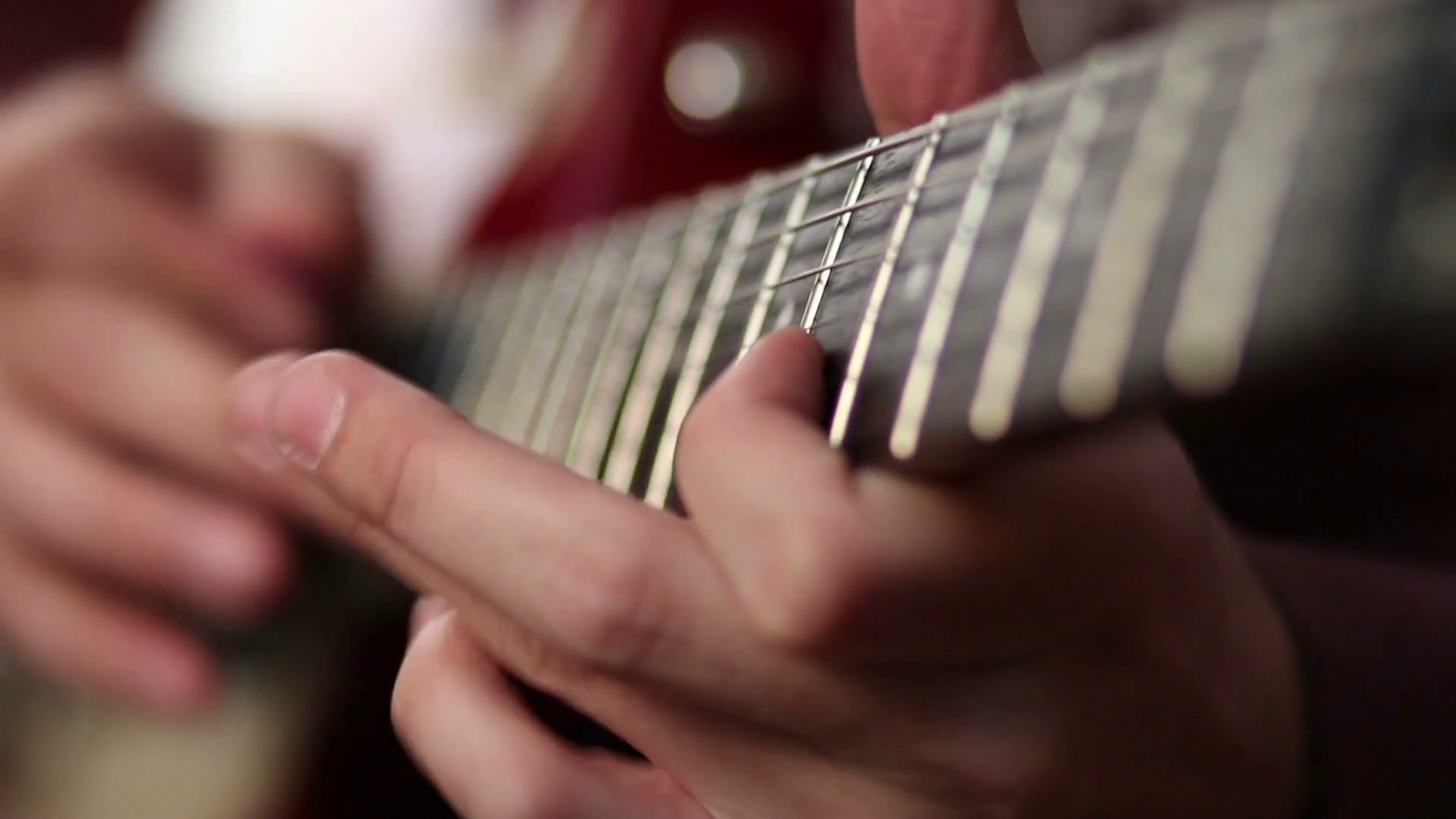 Guitar Player Using Tapping Technique Stock Footage SBV310450489
