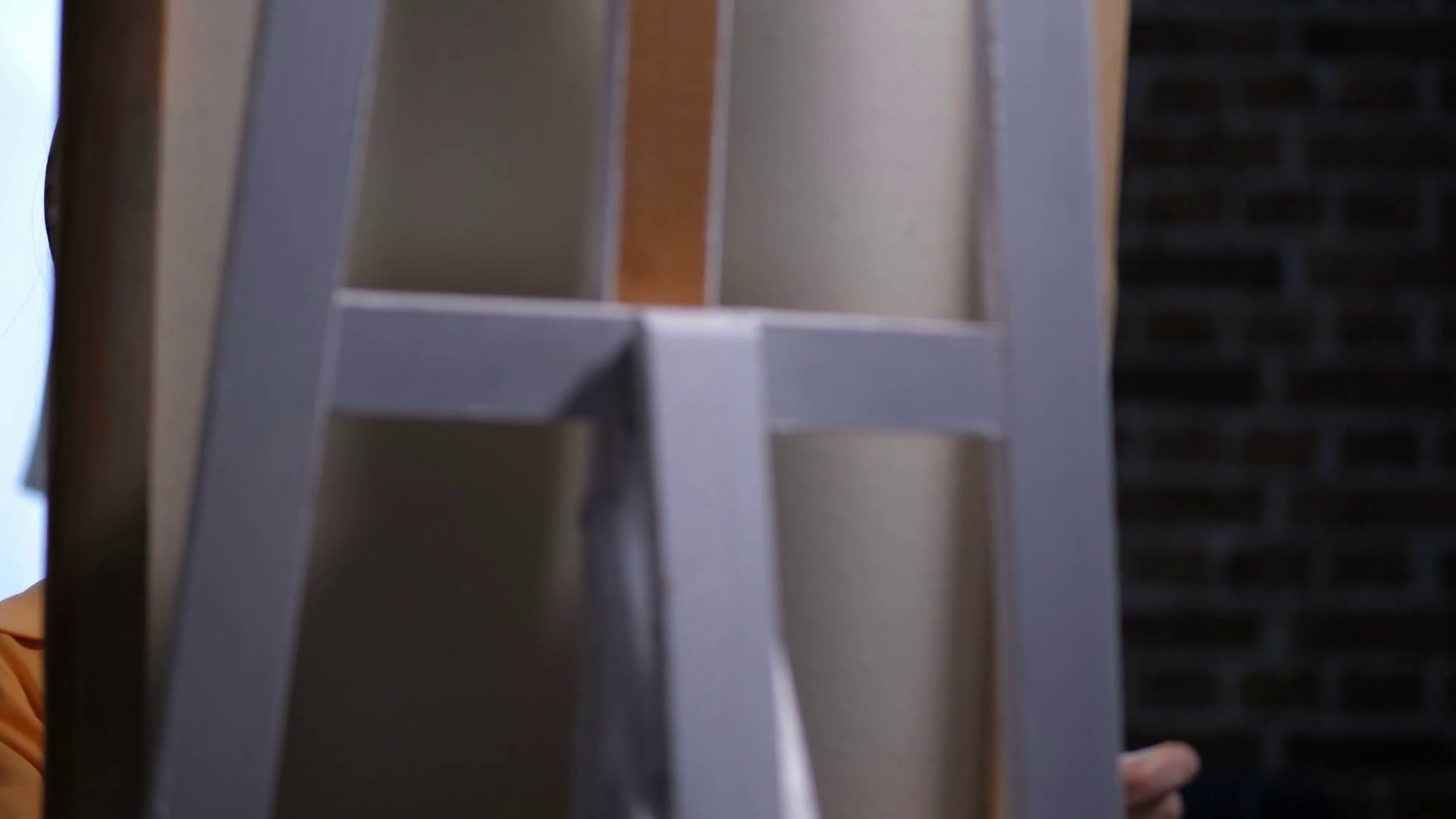 Rear View Of Easel Artist On Background Stock Footage SBV-332248477 ...