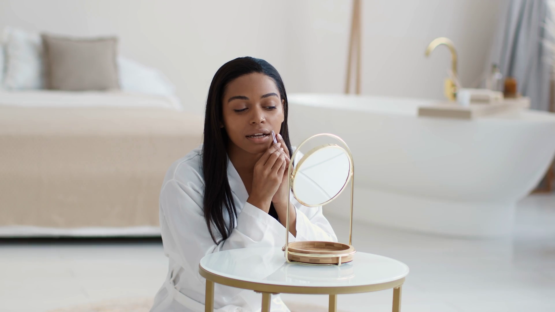 Face Hair Removal Young African American Stock Footage SBV347024656