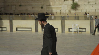 Jewish man walking