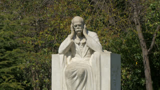Statue in a park in Marseille