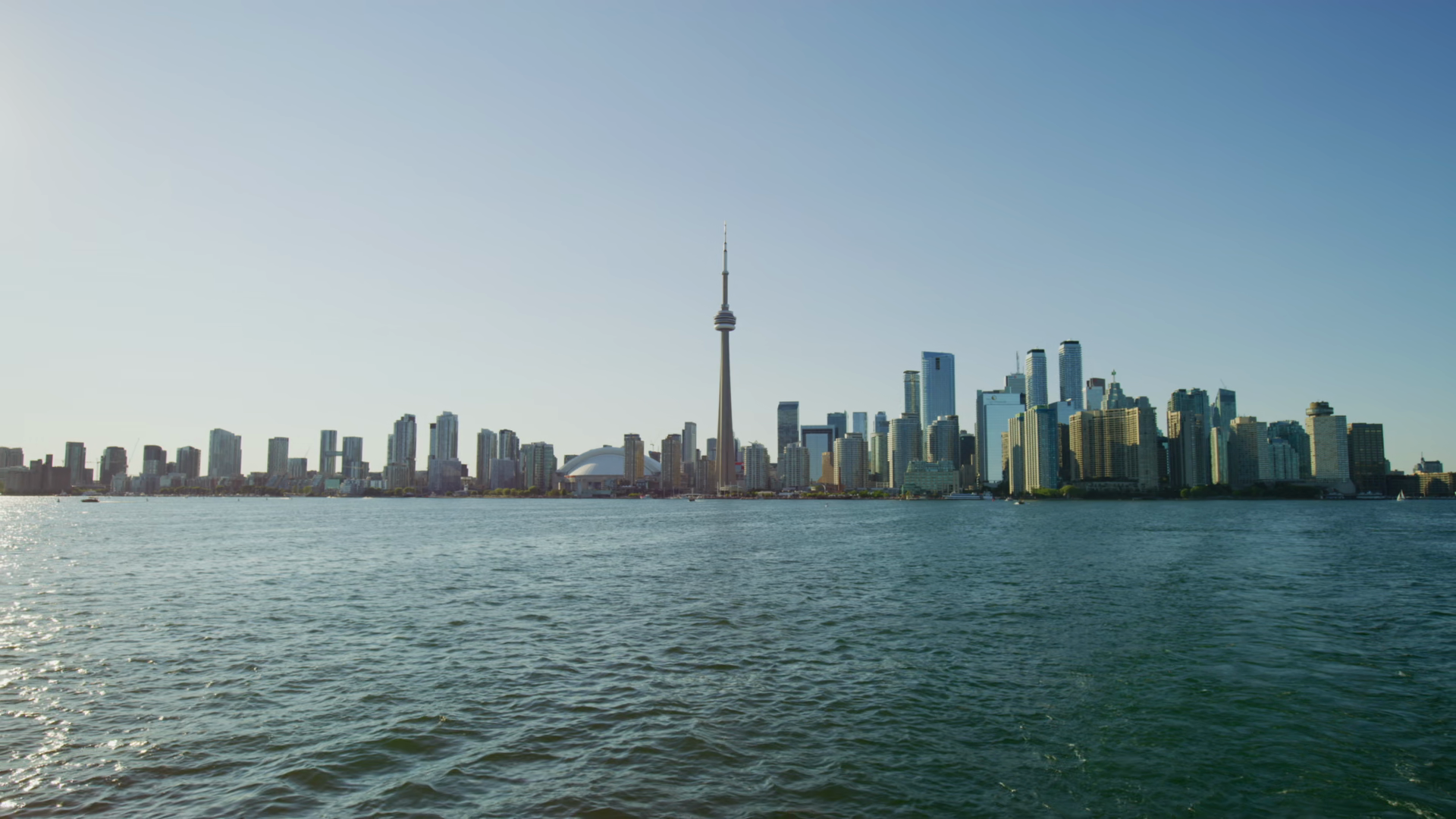 Lake Ontario Toronto Skyline Stock Footage SBV-353962269 - Storyblocks