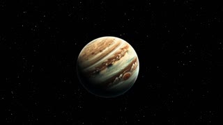 Artistic Concept Of Planet Jupiter Floating Stock Motion Graphics ...