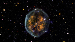 Deep Space Nebula Looking Like Human Brain Cells In An Endless Universe With Imagery By NASA