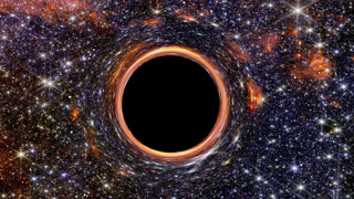 Gigantic Black Hole Swallowing Millions Of Stars In A Massive Dense Galaxy In The Deep Space Universe With Imagery By NASA