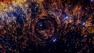 Mesmerizing Massive Worm Hole In A Gigantic Nebula In The Deep Space Universe With Imagery By Nasa