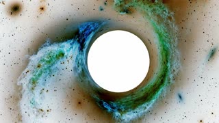 Science Fiction White Hole In The Deep Space Universe