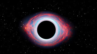 Supermassive Quasar Black Hole Center Of Galaxy In The Deep Space Universe With Imagery By NASA
