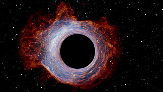Ultramassive Black Hole In A Dark Deep Space Universe With Imagery By NASA