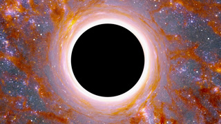Ultramassive Quasar Black Hole In Space In The Center Of Spiral Galaxy With Imagery By
