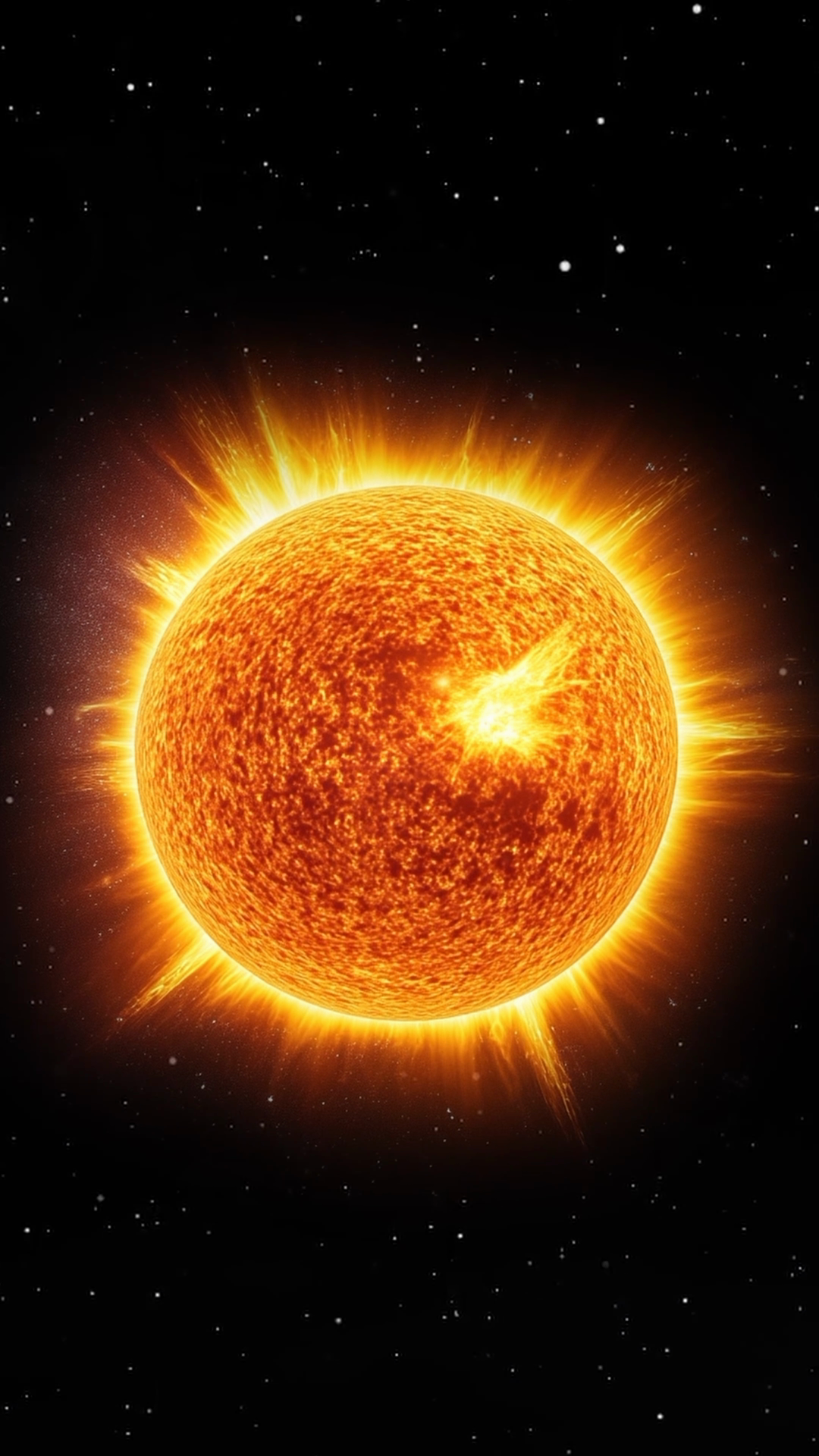 Vertical Massive Solar Storm On Sun Emitting Stock Footage SBV ...