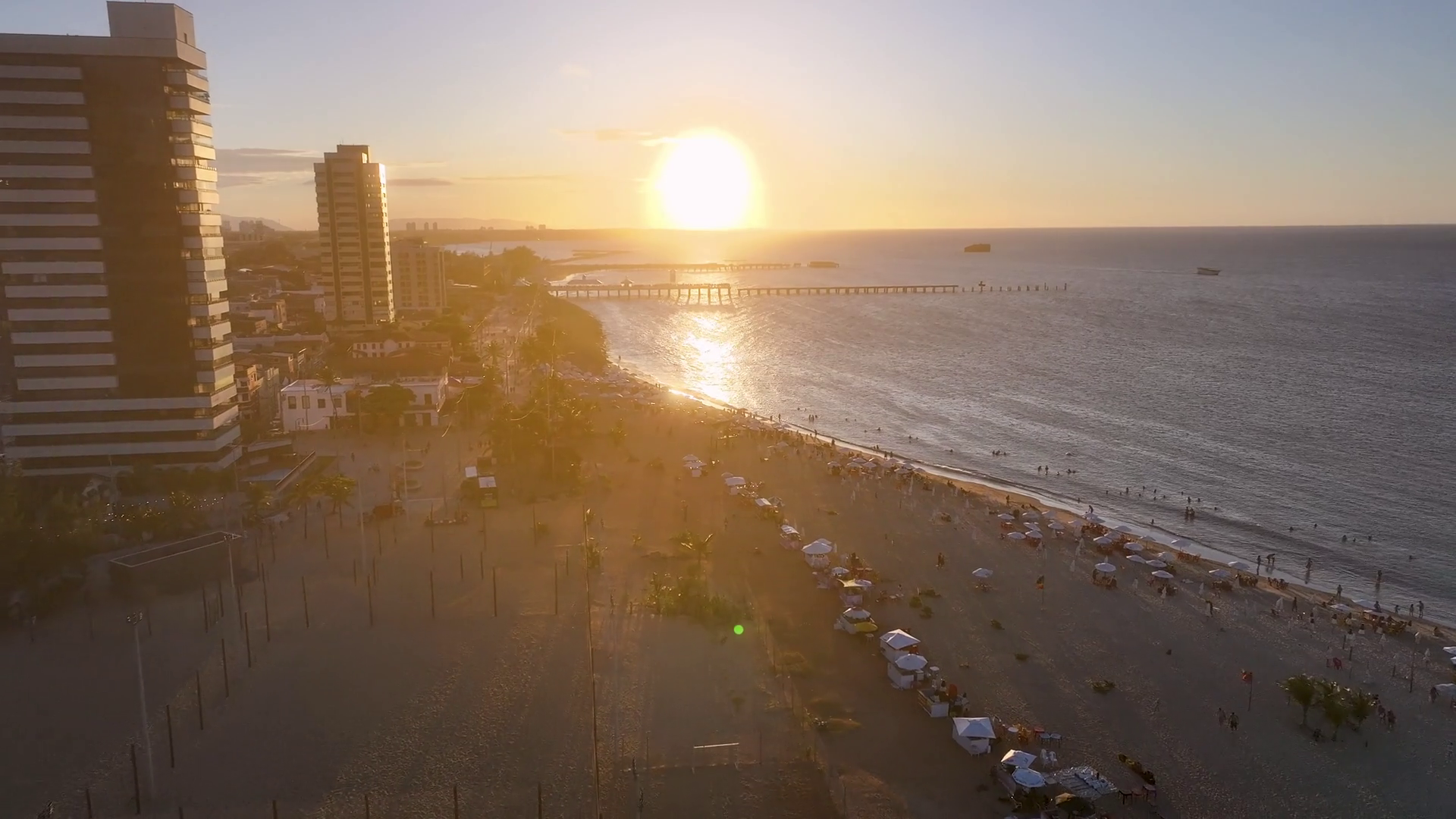 Fortaleza Ceara Coastal Sunset At Fortaleza Stock Footage SBV-352552279 ...