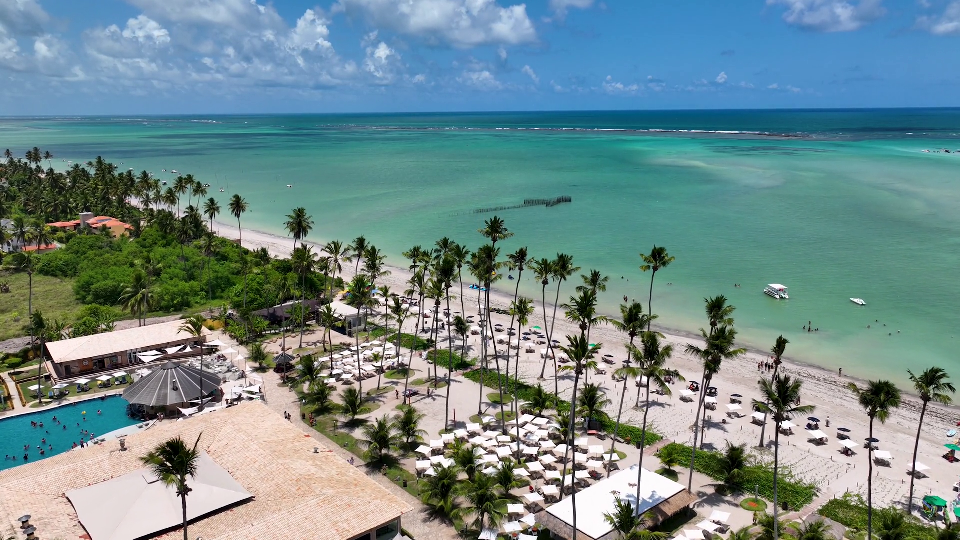 Aerial View Of Antunes Beach At Maragogi Stock Footage SBV-349146502 ...