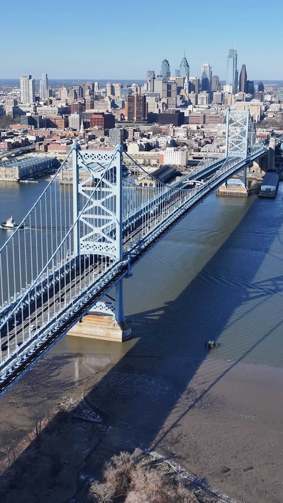 Cable Bridge At Philadelphia In Pennsylvania Stock Footage SBV ...