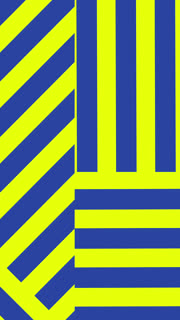 Pattern stripe seamless animation neon green and navy blue two toned colors 3D animated design.
