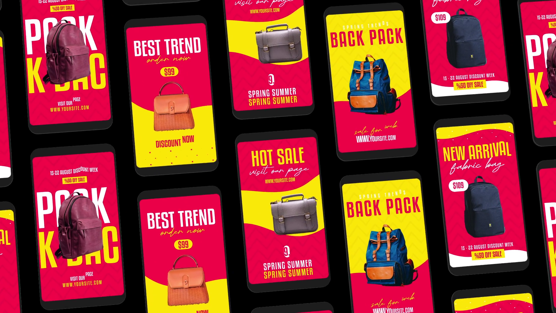 Bags E Commerce Instagram Reels Template SBV348406527 Storyblocks