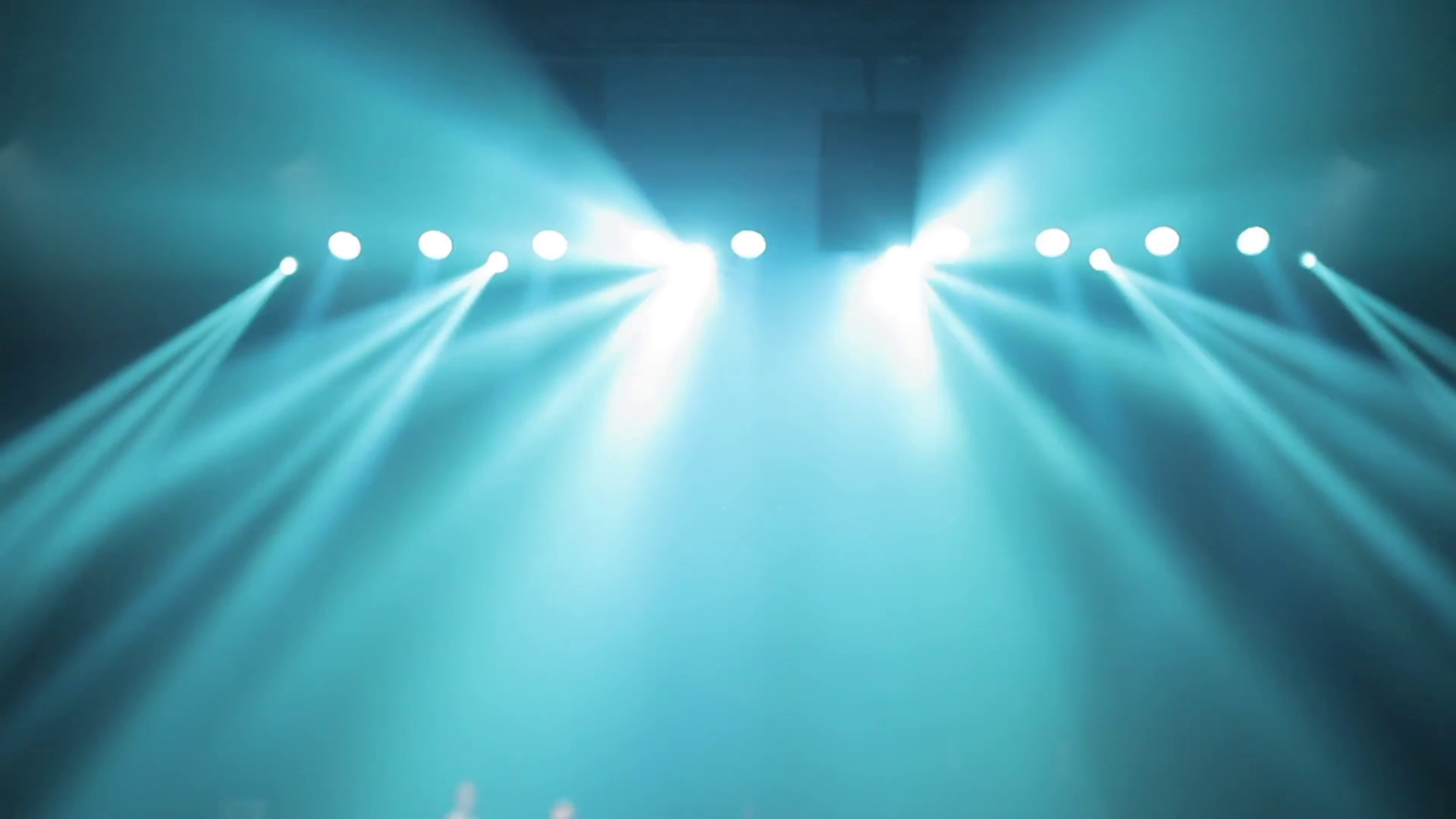 Long Shot Of Scene Stage Light With Colored Stock Footage SBV332353013