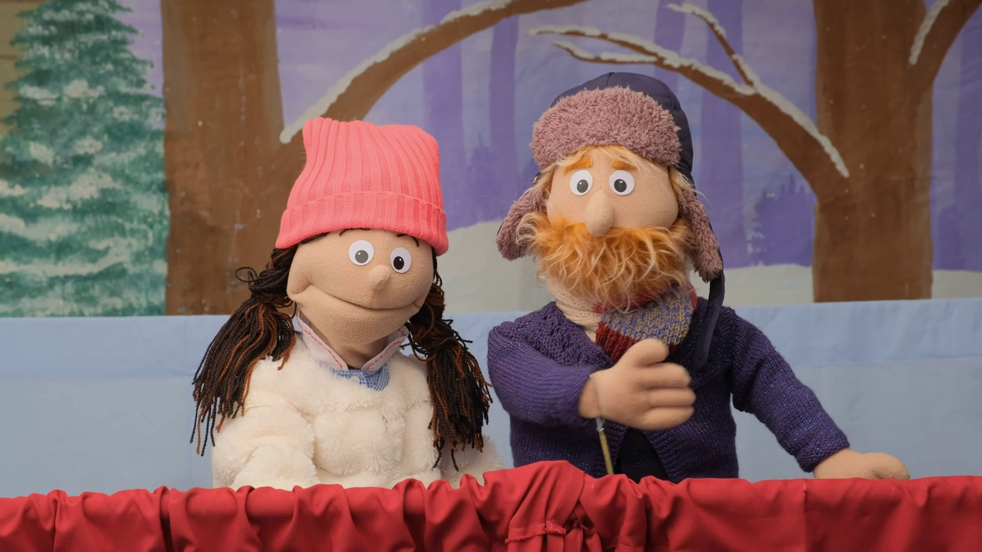 Puppets Talking Looking At Camera Puppet Stock Footage SBV338534281