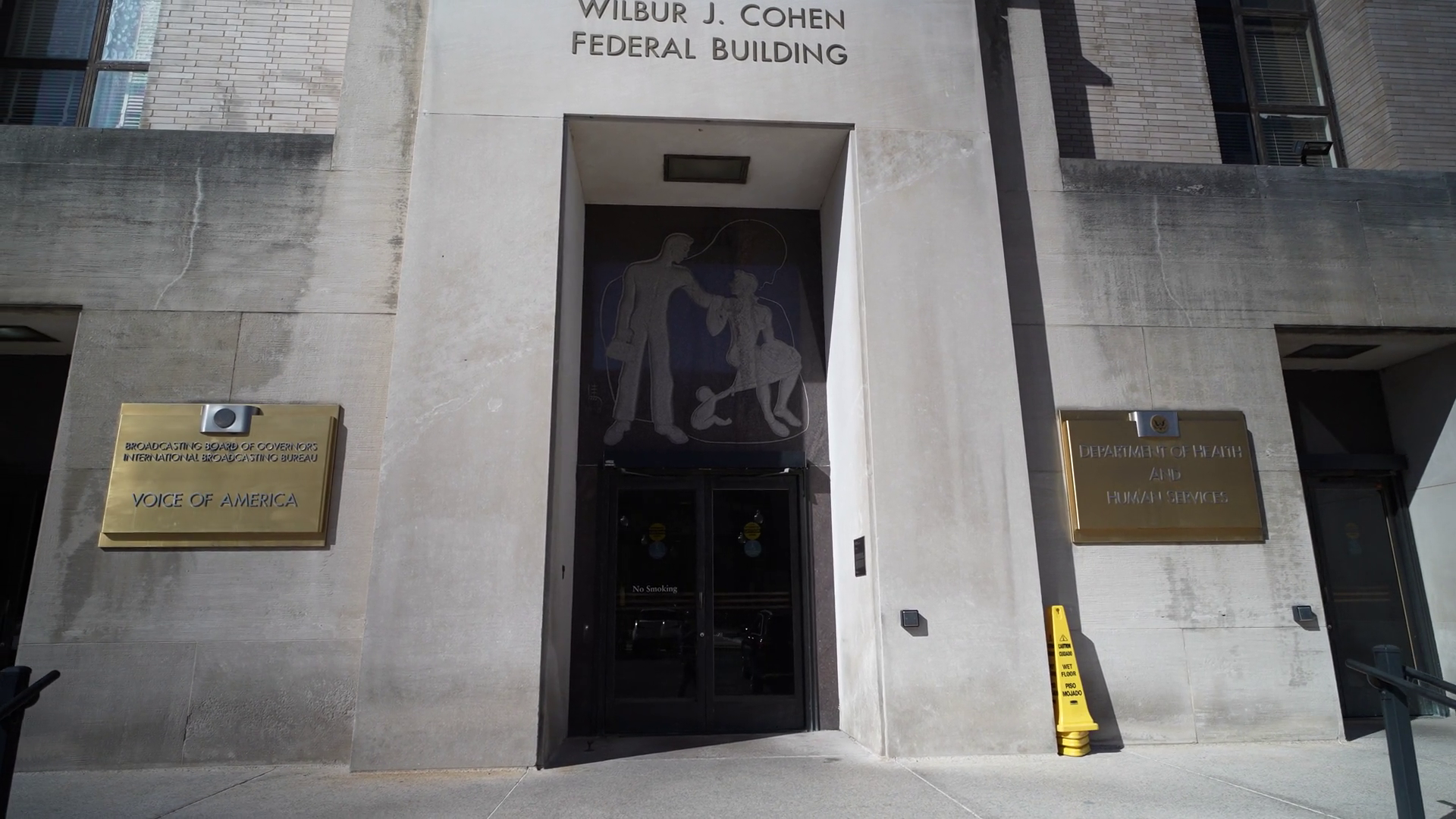 Signage At Wilbur J Cohen Federal Building Stock Footage SBV-352097052 ...
