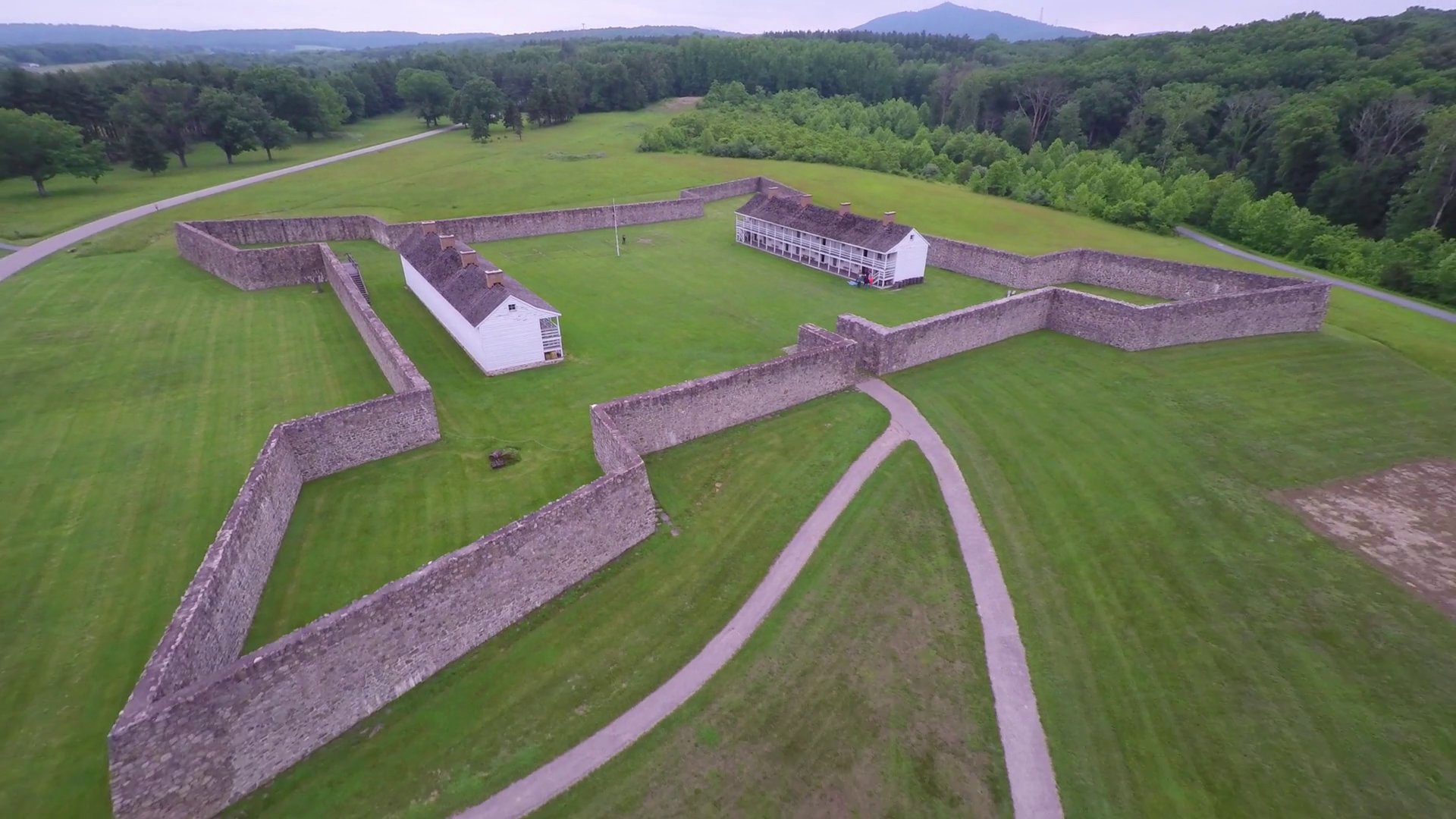 Aerial Of Calvert Arms/king’s Colors Flag Stock Footage SBV-352565806 ...