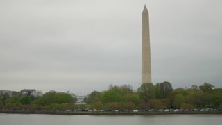 The United State’s White House in Washington, DC as seen from the Jefferson memorial.
