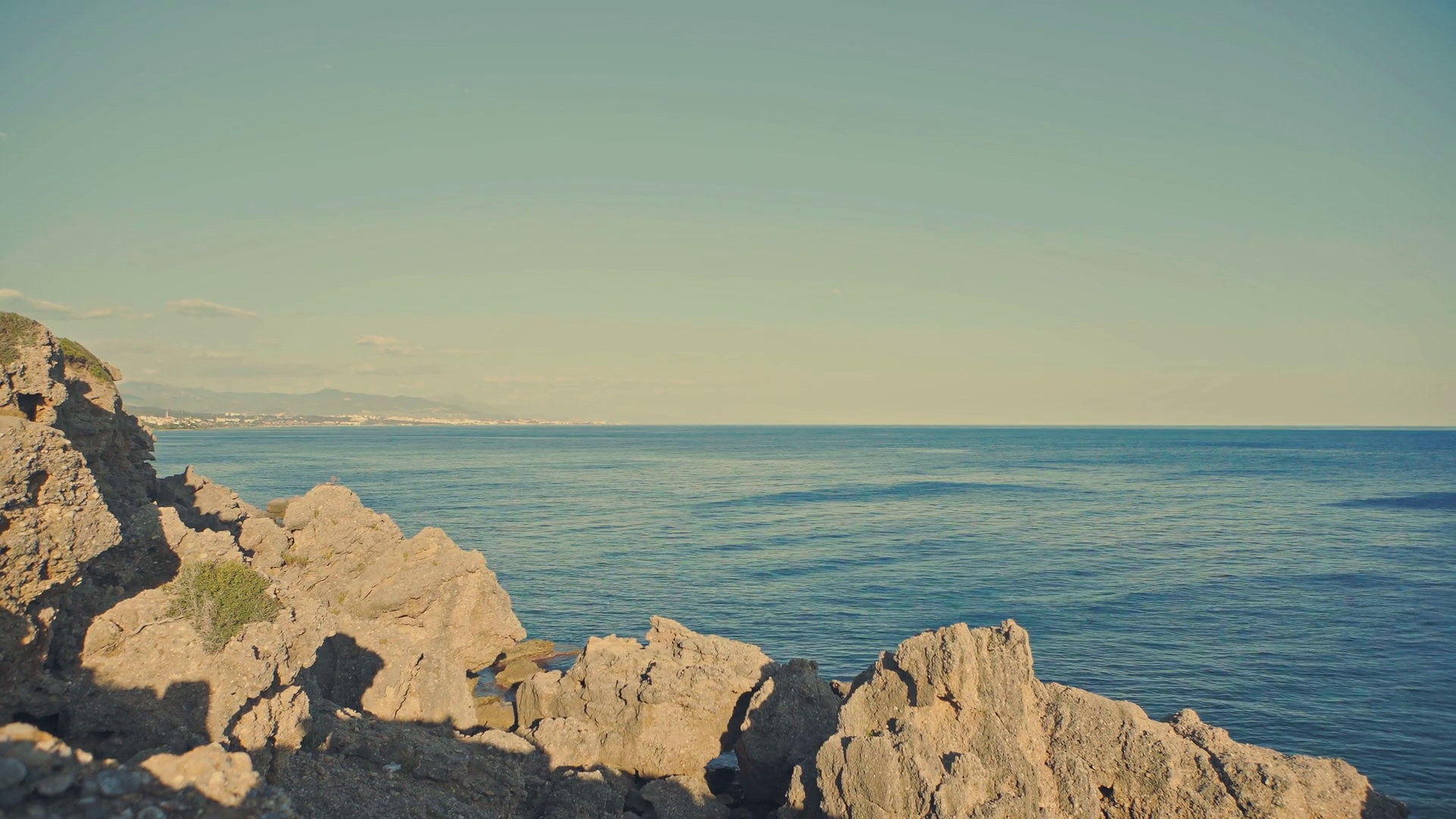 Rocks Blue Sea - Rocky Turkish Shore Of Stock Footage SBV-347636715 ...