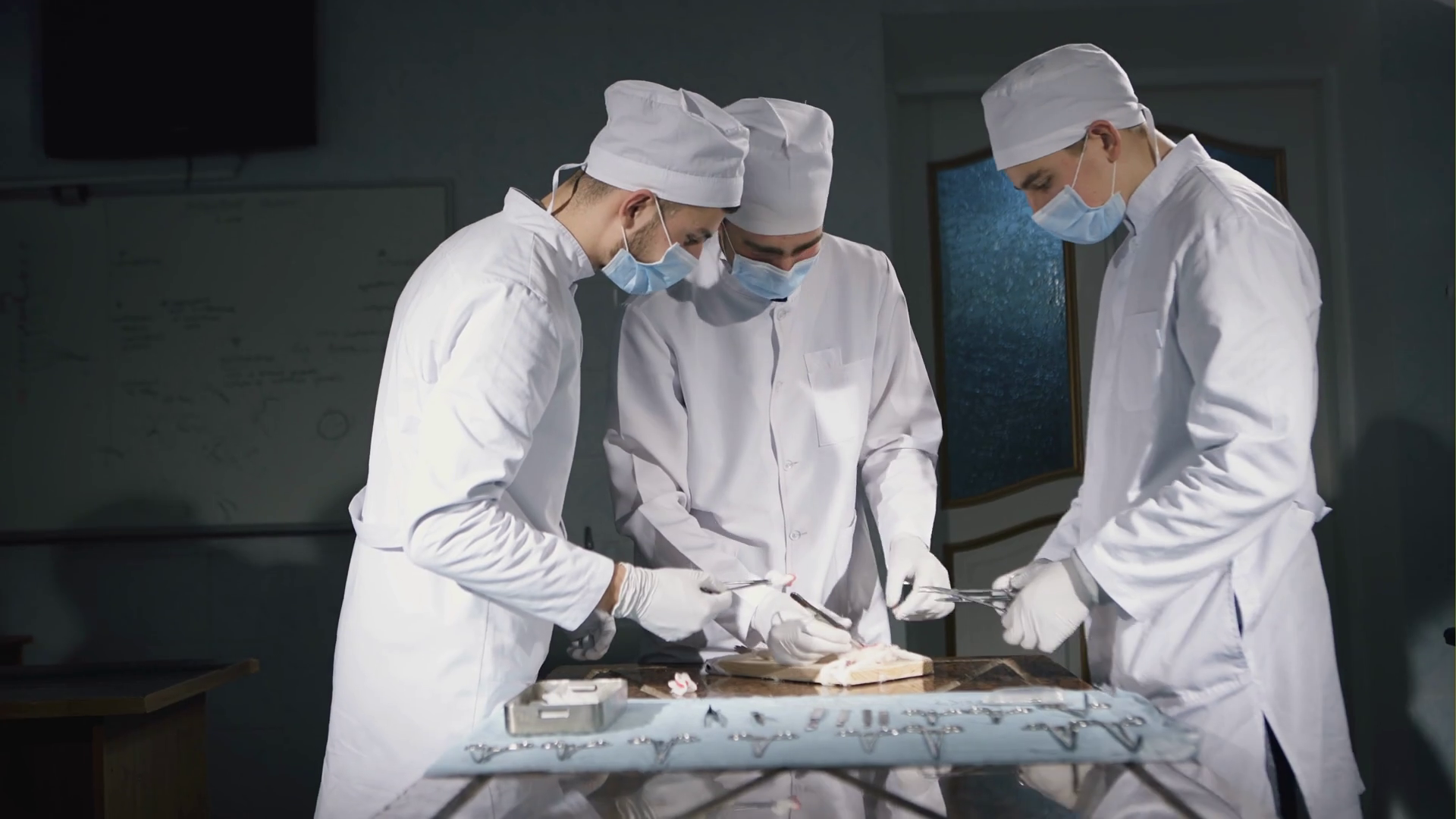 Three Surgeons Operating Mouse Stock Footage SBV-347631099 - Storyblocks
