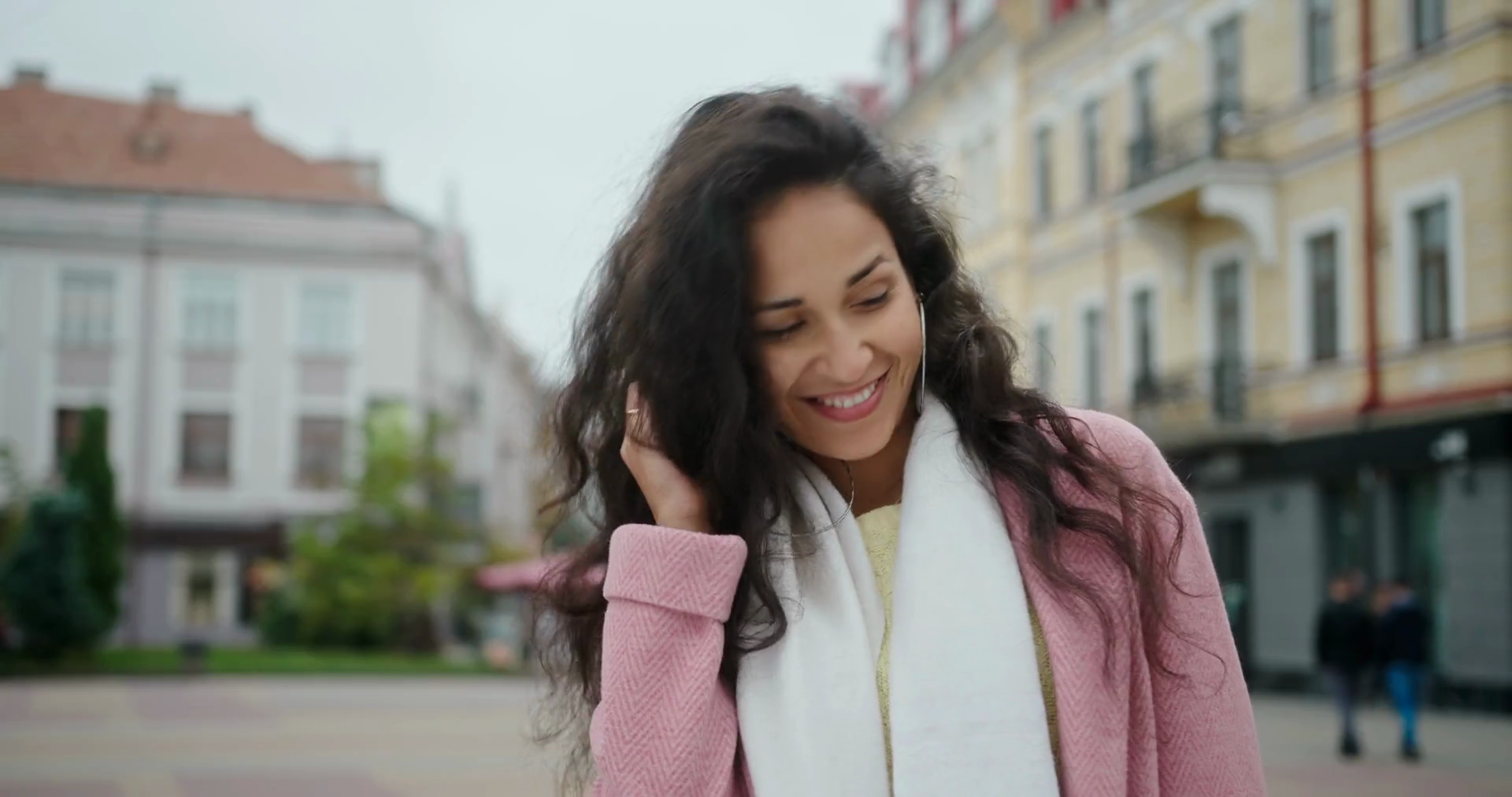 Optimistic Woman Flirting With Camera Stock Footage SBV-347686678 ...