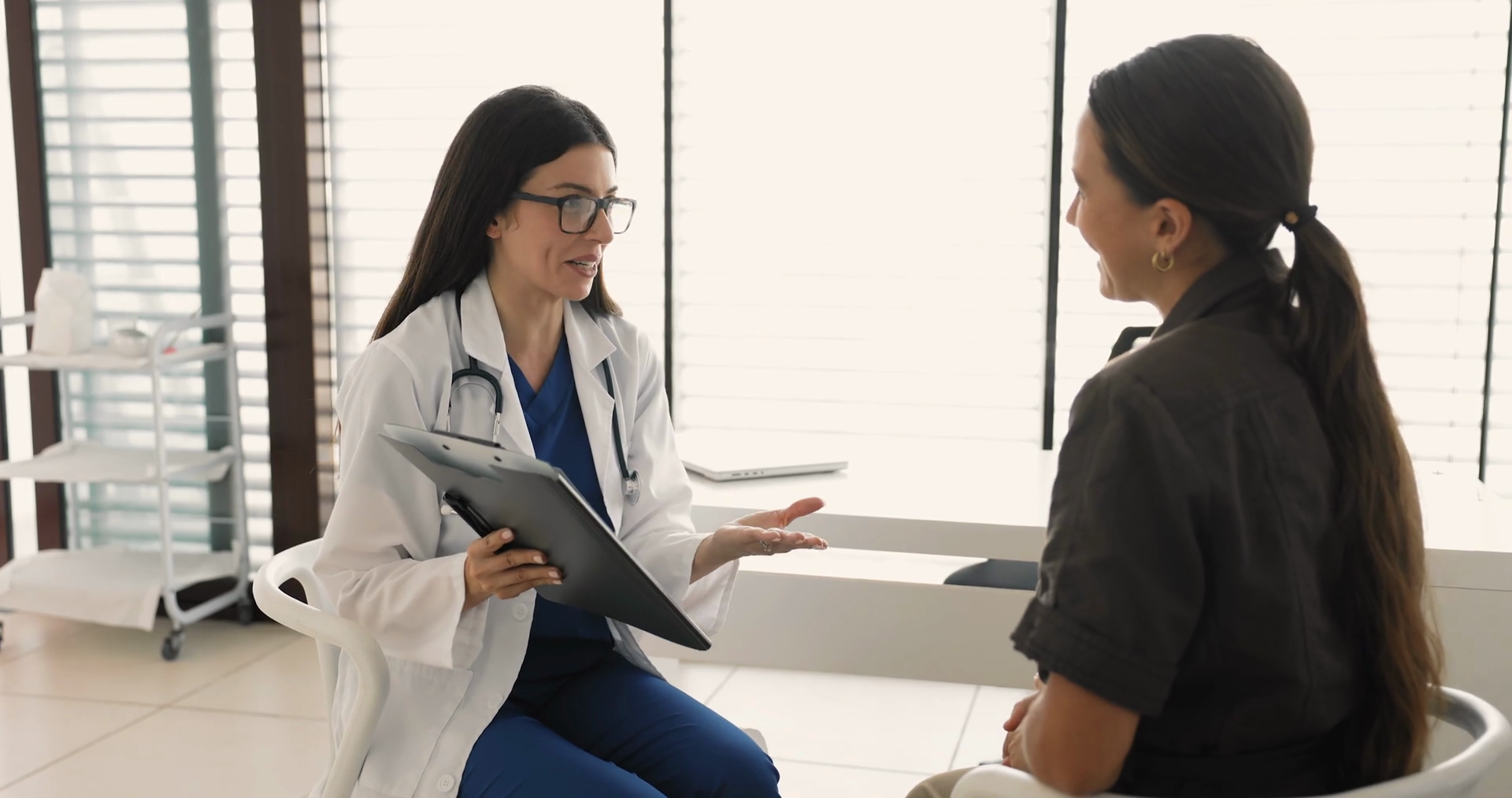 Positive Doctor In Glasses Showing Medical Stock Footage SBV-352936235 ...