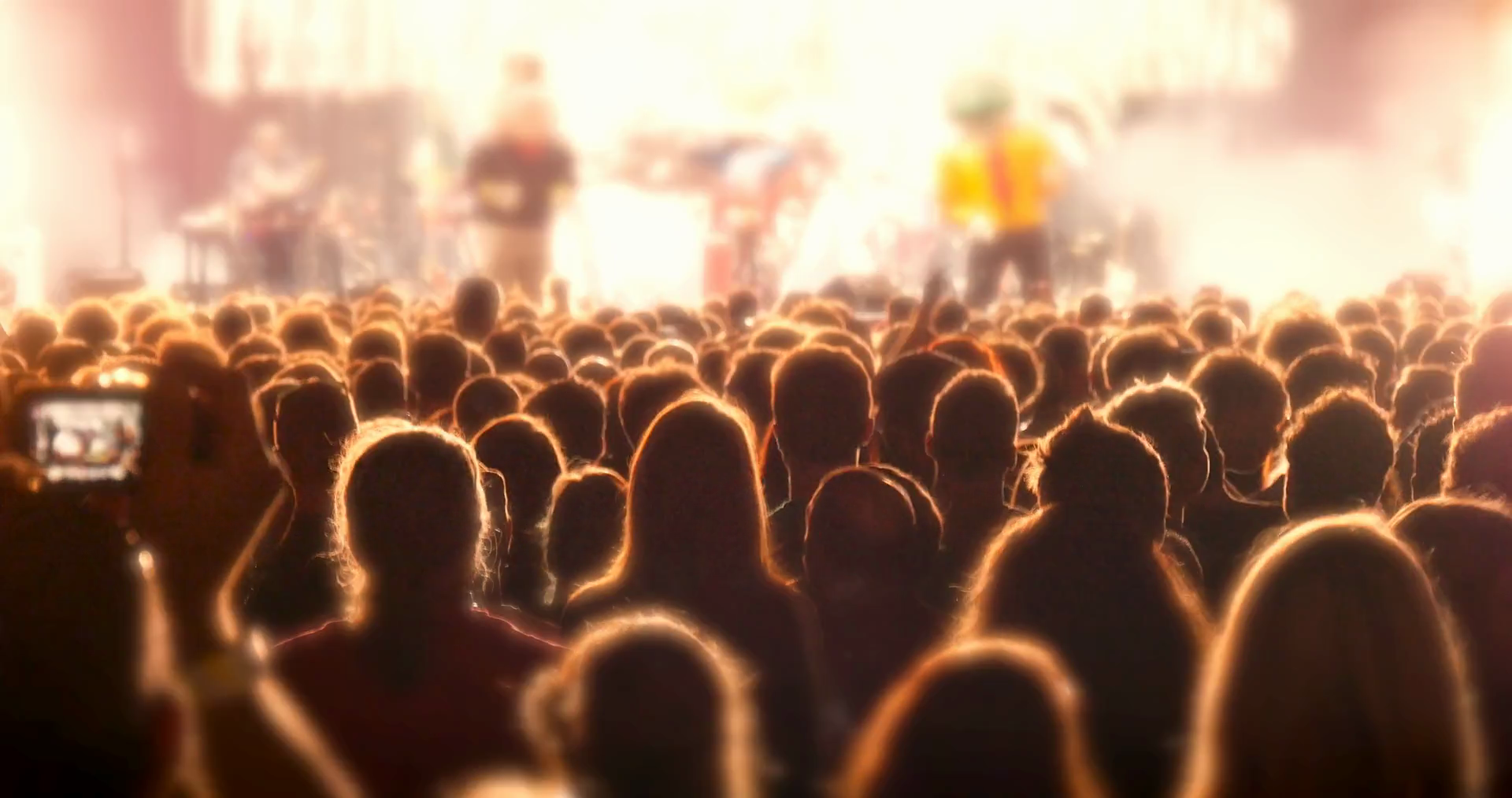 Crowd Partying At Rock Concert Festival Stock Footage SBV-304590835 ...