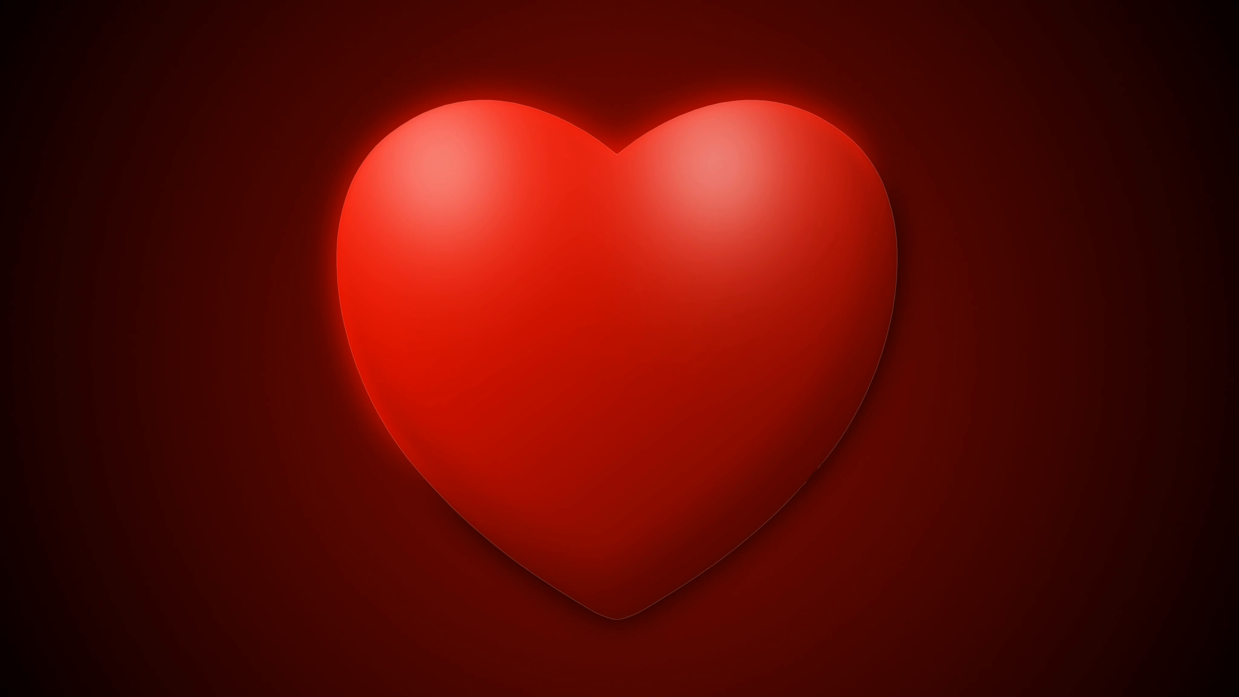 Love Heart Thumping Beating On White Stock Motion Graphics SBV