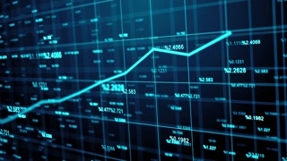 Economic inflation rise in interest rates financial graph percentage statistics
