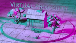 NFT Virtual real estate NFTs virtual metaverse land minted on the blockchain