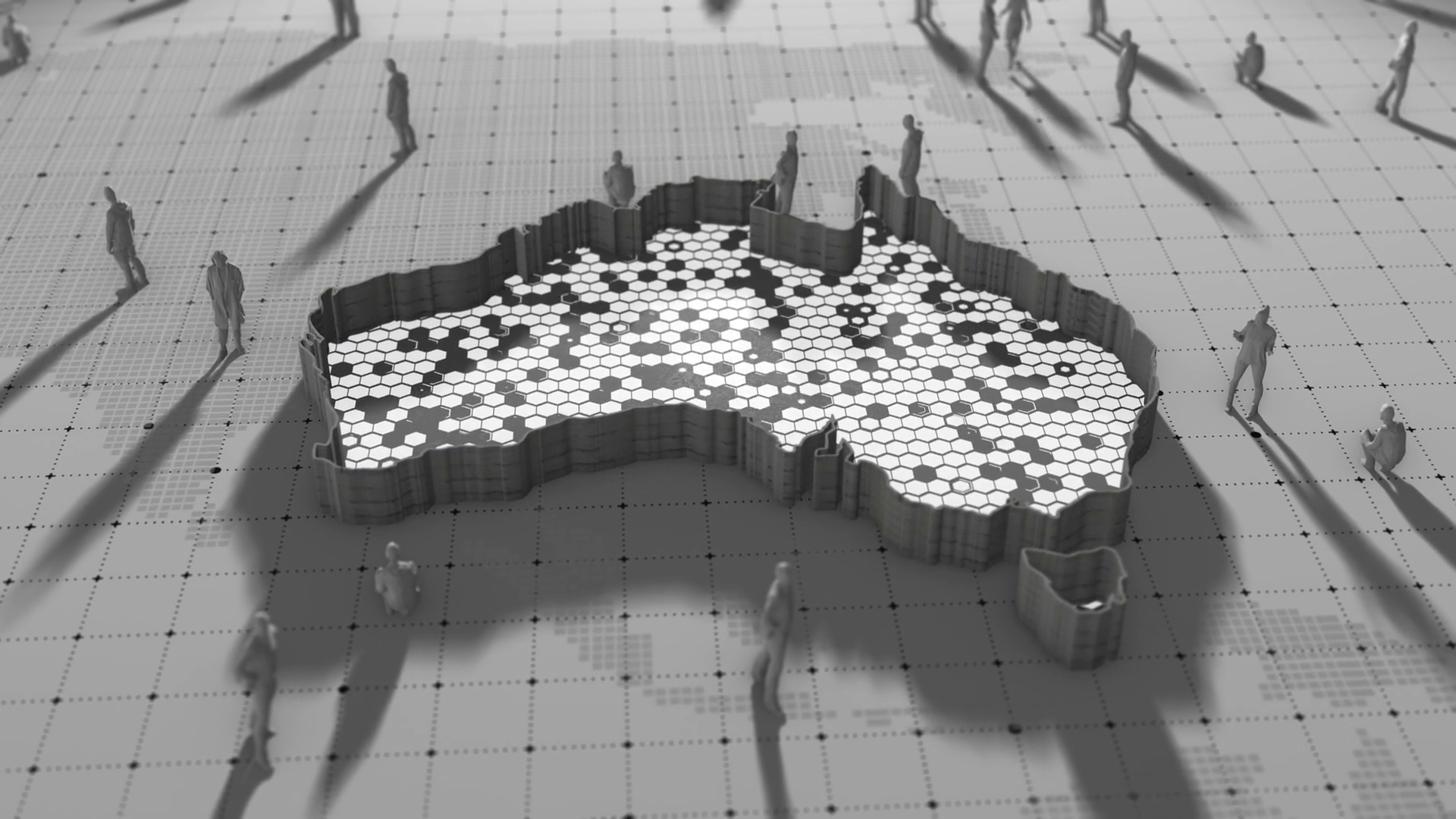 Australia Map Border Protection Wall Around Stock Footage SBV-352330563 ...
