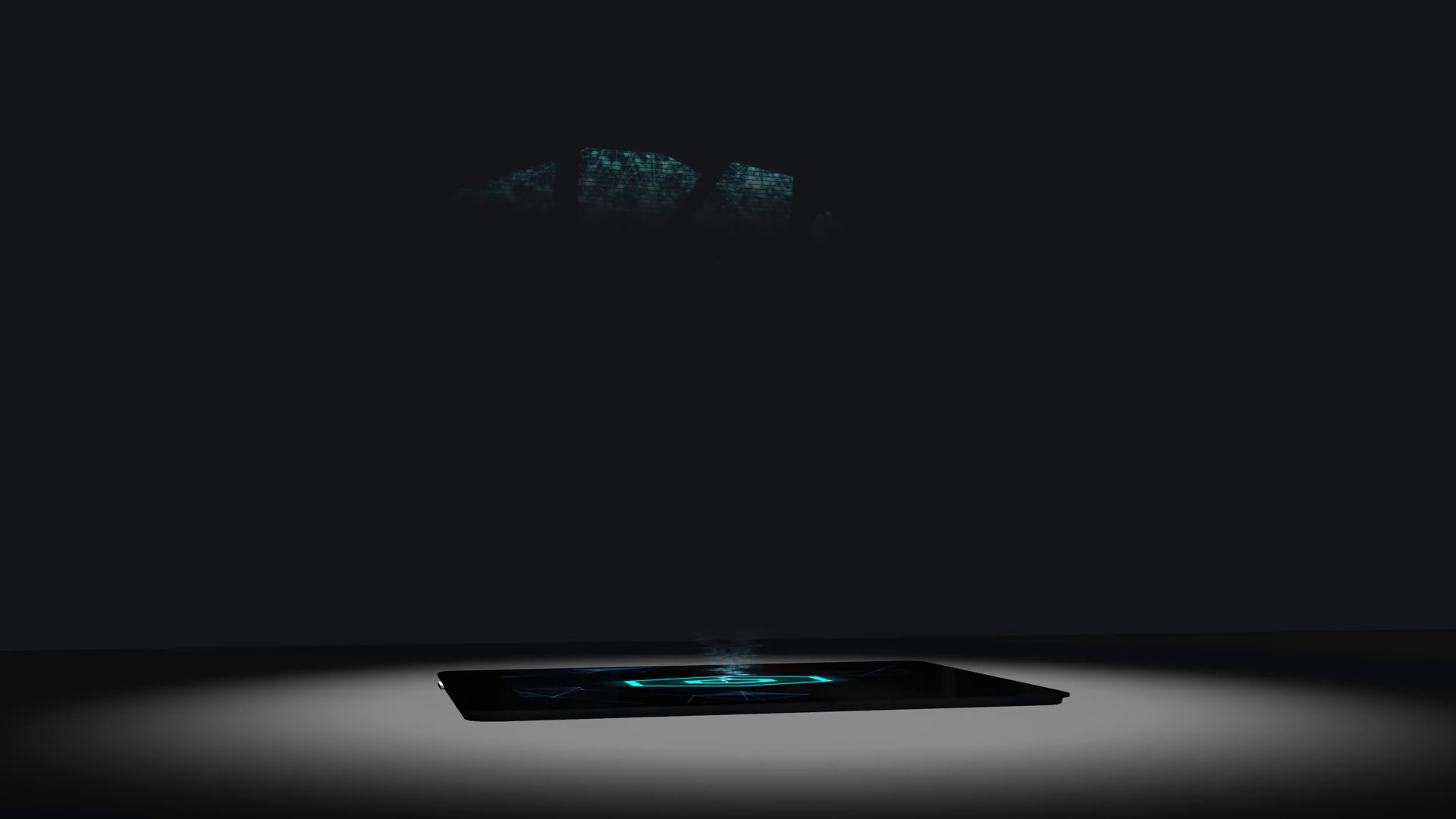 Brain Medical imaging futuristic holographic display tablet hologram technology Stock Video 