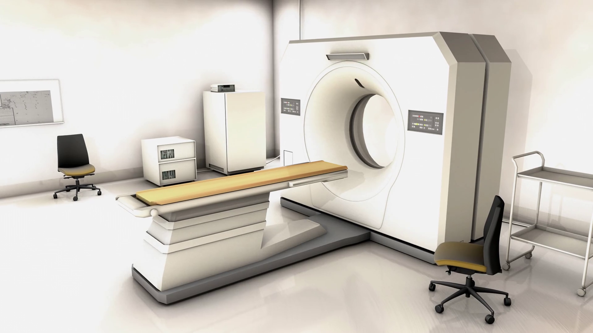 Specialist hospital CT scan device room. Motion Background Storyblocks