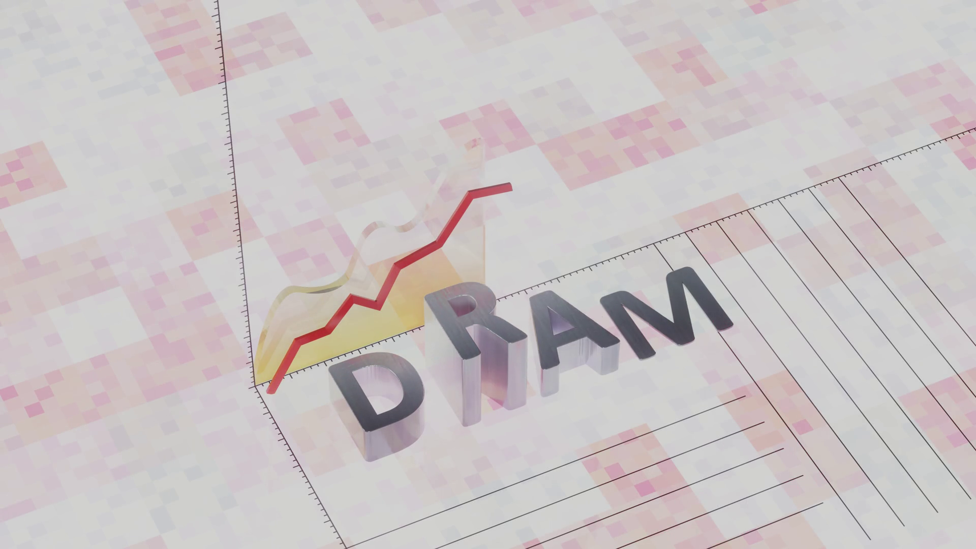 Dram Spot Price Trend Graph With Rising Stock Motion Graphics SBV ...