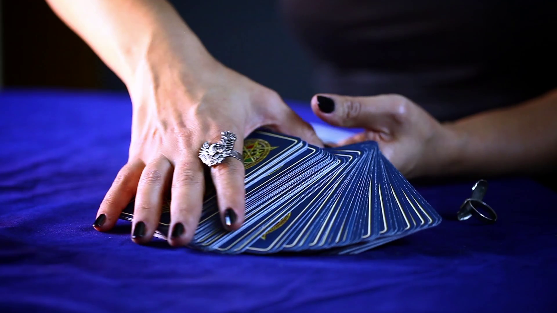 Magic Mystic Fortune Teller Tarot Cards Stock Video