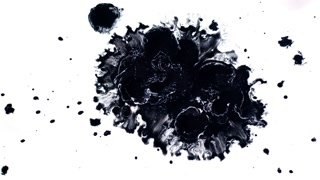 Abstract Ink Drops On Wet Paper 100