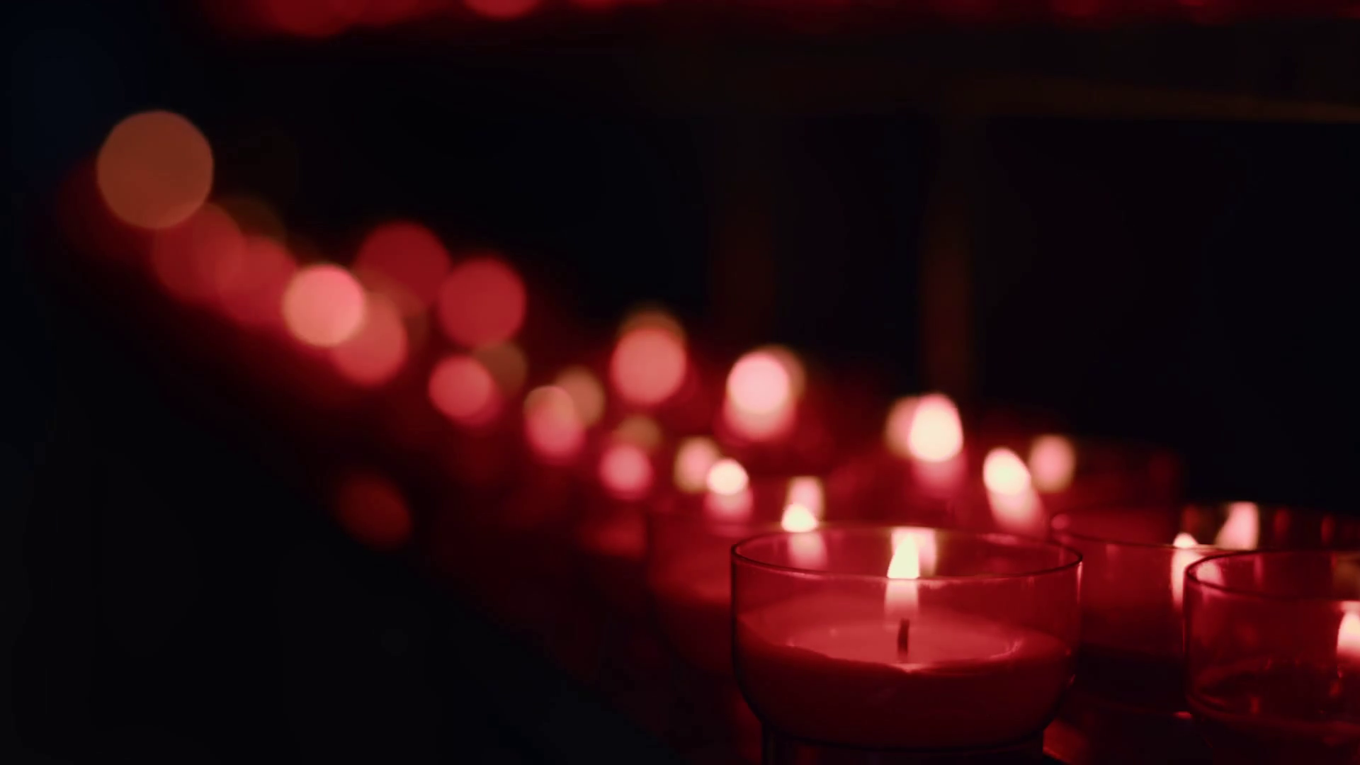 Red Wish Pray Candles In Catholic Church Stock Footage SBV347379491 Storyblocks