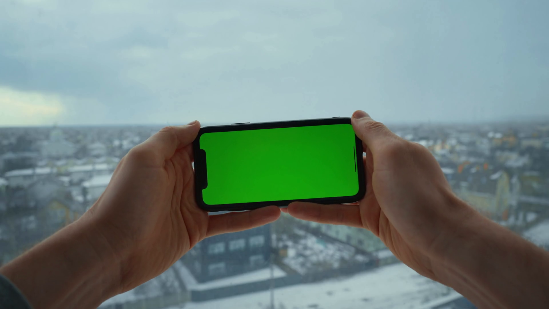 Man Holding Smartphone With Green Screen Stock Footage SBV347478505 Storyblocks