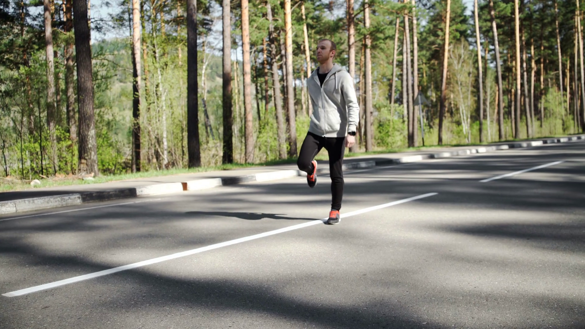 Man warm up before running Stock Video Footage 0009 SBV307027751