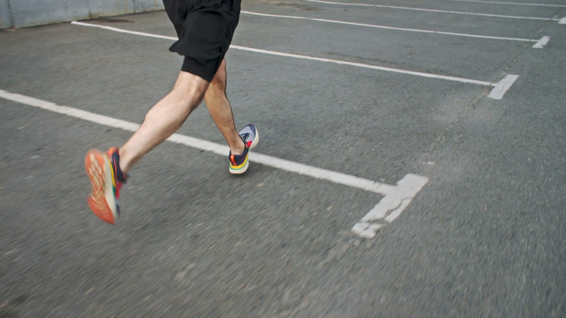 Runner Man Running Fast In Industrial City Stock Footage SBV-347795412 ...