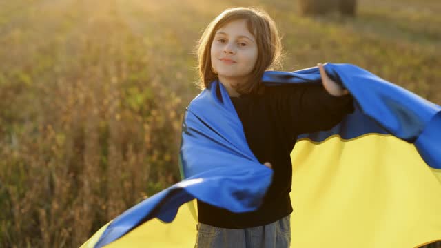 Girl And Flag Stock Footage: Royalty-Free Video Clips - Storyblocks