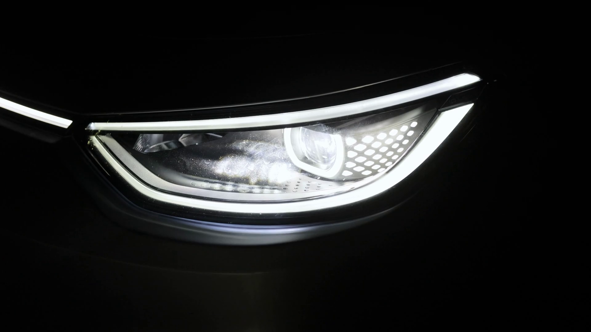 Headlight Turning Off Switching Of Car Led Stock Footage SBV348566472