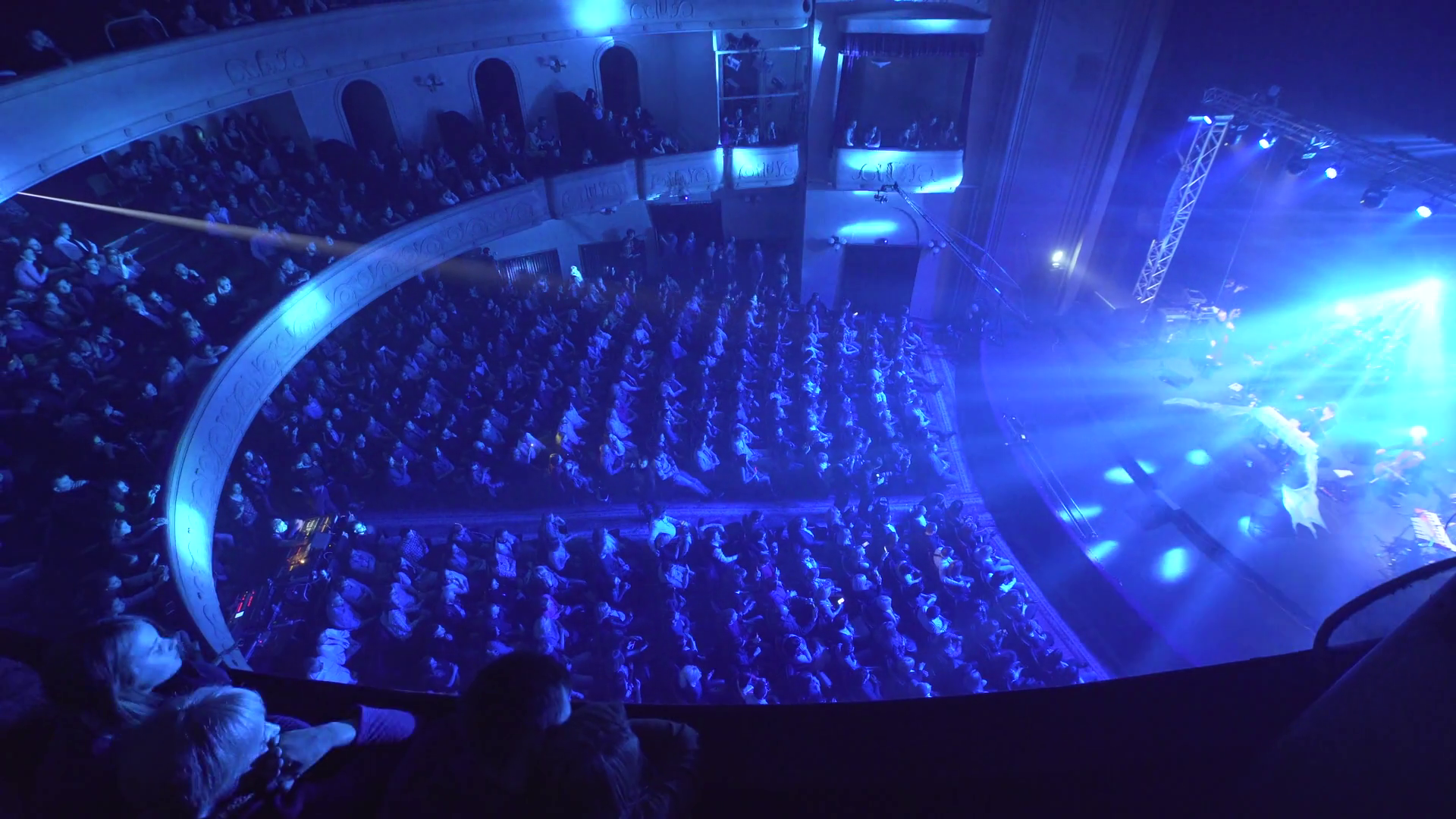 Bright Stage Lights Flashing Stock Footage SBV313331815 Storyblocks