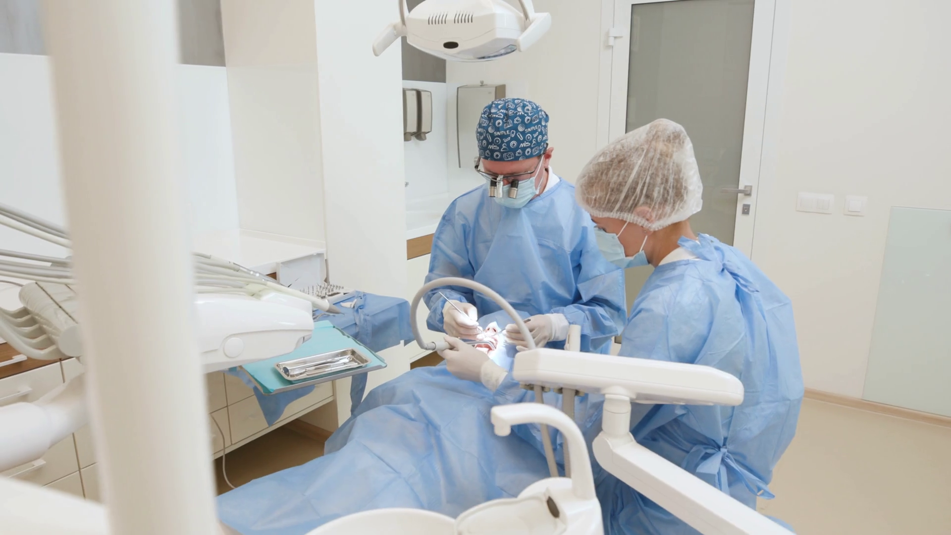 Professional Dentists Doctors Performing Stock Footage SBV338976241