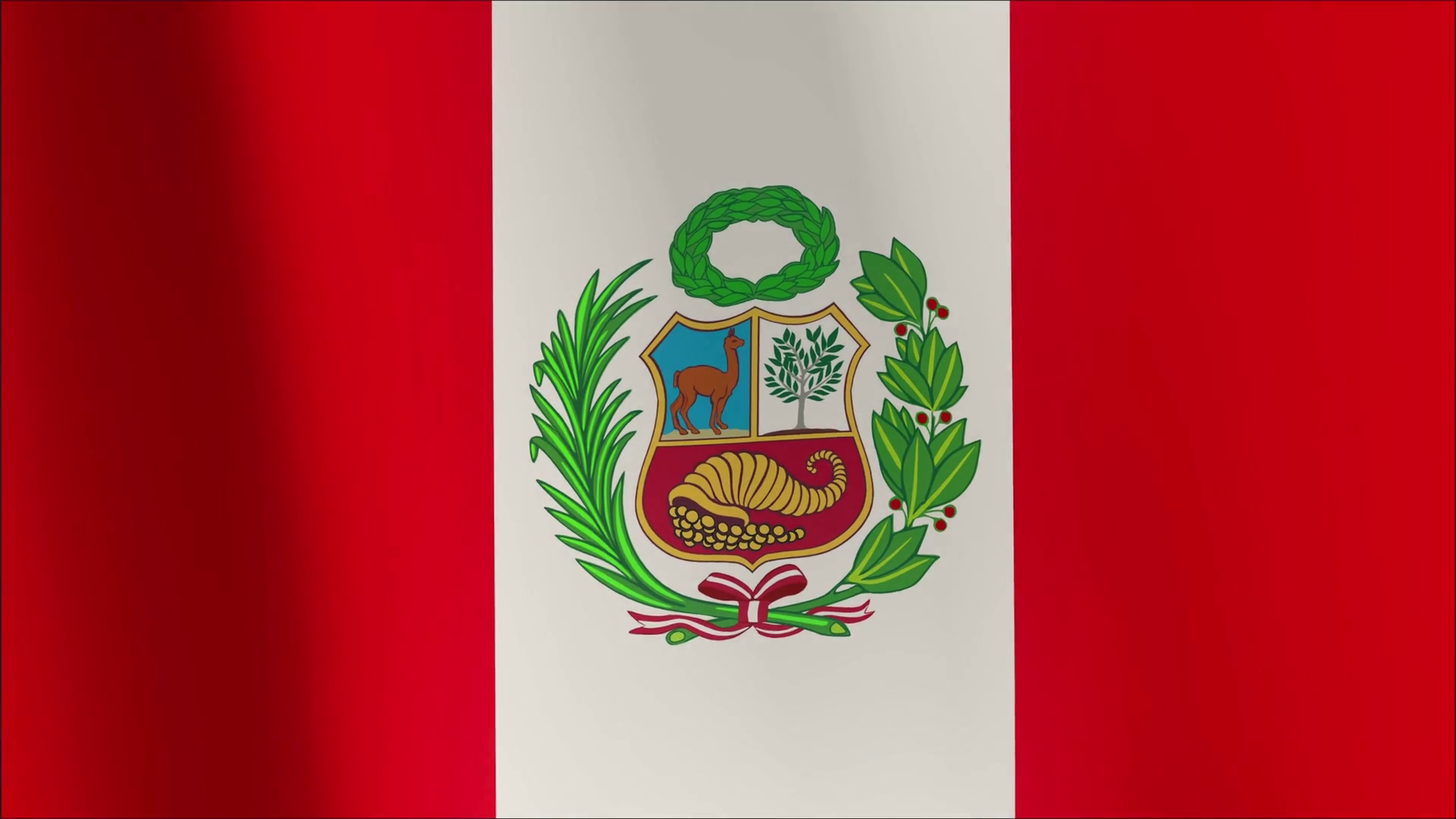 A beautiful satin finish looping flag animation of Peru. Motion