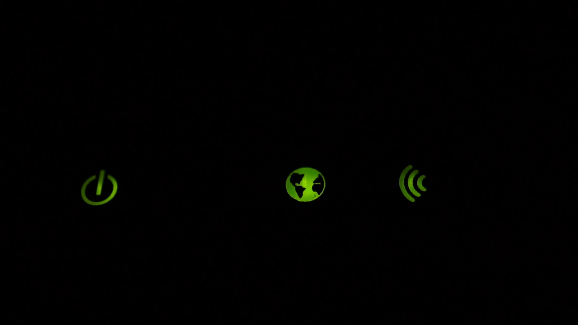 Footage WiFi router green icons blinking close up Stock Video Footage